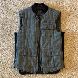 Men’s Zara Black/Gray Tweed Vest